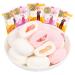 Honey peach Cotton soft Candy Fruit Flavored Cotton Candy Individually Packaged Wedding Celebration Candy Chinese FOOD Soft texture Gummies Asian food Asian candy (2000g mixed flavor)