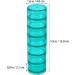 SUPVOX Portable 7 Day Stackable Pill Case Tower - Travel Pill Box (Green) | International Shipping Available - Buy Online on GoSupps.com
