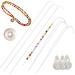 The Hobbyworker Needle and Thread Kit with Big Eye Curved Beading Needles,Bead Spinner Needles,Cotton Thread and Needle Threaders,Lightweight Classic Fit for Jewelry Making Beading Hand Sewing