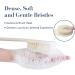 17 Inch Shower Body Brush for Exfoliation and Cleaning - Long Handle Back Scrubber for Men and Women - Non-Slip Handle and Adhesive Hook Included - Cream White - Buy Online on GoSupps.com