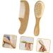 SECFOU Baby Hair Brush Set - Soft Wood Bristles for Newborns and Toddlers - Buy Online on GoSupps.com