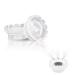 Mulutoo 400 Pcs Eyelashes Extension Volume Lashes Fan Blossom Cups Quick Blossom Cup Glue Holder and Lash Organizer Tool for Eyelash Grafting  Nail Art  Quick Volume Lash White