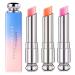 4 pieces of crystal jelly lipstick set organic nutritious lip balm durable waterproof moisture cream magical temperature color change lipstick