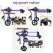 Adjustable Dog Wheelchair Two Wheels Pet Rehabilitation Cart for Handicapped Hind Legs Animal Exercise Wheels for Disabled Cat/Dog/Pet Easy Assemble XXX - Small - Buy Online on GoSupps.com