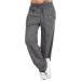 Women's Soft Cargo Pants Casual Workout Wide Leg High Waist Cargo Yoga Pants with Pockets Stretch Leggings Gym Sweatpants