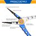 SOUFORCE Spring Bearing Fishing Pliers: Multi Functional Tool with Sheath & Anti-Lost Rope for Saltwater Fishing - Hook Remover, Line Cutter, Crimp, Split Ring Tool - Buy Online on GoSupps.com