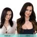 Doores Clip-In Hair Extensions | Real Balayage Natural Black to Chestnut Brown | 12 Inch 80g Remy Hair | 7 Pieces - Buy Online on GoSupps.com