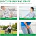 Foley Leg Bag Holder - 2Pcs Fabric Catheter Sleeve for Legs (L) | Elastic Calf Strap for Drainage Bags - Buy Online on GoSupps.com