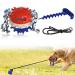 Anyingkai Outdoor Tug-of-War Seil Ball Dog toy multifunctional chicken tool for dogs puppy missing feed of elastic rope ball multifunctional cowfish color-outside area