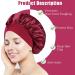 Paefiu 4-Piece Silk Sleeping Hood Set for Women & Girls Breathable Hair Bonnets in Black Red Cyan & Coffee - Buy Online on GoSupps.com