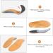 KALLORY Orthopedic Insoles - High Arch Foot Pads Silicone Gel Support Breathable Leather Bracers for Arch Correction - Comfortable & Durable Foot Arch Support (24x8x2.6cm - Buy Online on GoSupps.com