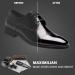 MAXIMILIAN Shoe Polish Kit with Black and Neutral Polish - Shoe Shine Essentials Kit for Leather Shoes - Includes 2 Polish Applicator Brushes, Soft Horsehair Brush, Shoehorn, and Cloth - Size M Black - Buy Online on GoSupps.com