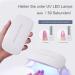 Danni & Toni Half Hardened Gel Nail Films - Sunset Breeze | Light Pink & White Glitter Ombre Nail Wraps | 28 Semi-Hardened Stickers for Stunning Gel Nails - Buy Online on GoSupps.com