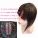 Invisible 12-inch Human Hair Topper with 3D Air Bangs - Dark Brown | Hairpieces for Mild Hair Loss and Grey Hair Coverage - Buy Online on GoSupps.com