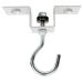 SCSPORTS box bag suspension - rotatable with ball bearing up to 80kg resilient stainless steel white - box bag hook ceiling hook ceiling holder ceiling fastening bracket heavy load hook