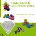 Lisacare Pavement Set - 4 Rolls 5cm Wide Self-Adhering Elastic Bandages for Kids - Heart White - Fun Colors & Motifs - Buy Online on GoSupps.com
