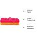 African Exfoliating Net Sponge - 2 Pack Bath Rag Washcloth Towel for Shower, Skin Smoother - Orange Pink & Yellow Pink - Buy Online on GoSupps.com