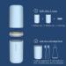 Meiyijia Travel Water Cup Set & Toothbrush Holder - Ideal for Camping & Business Trips - Blue - Buy Online on GoSupps.com