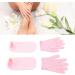 Moisturizing Gel Gloves Socks Set Soft Hands Feet Care Elastic Skin with Cream for Dry Cracked Feet Hands (Pink) - Buy Online on GoSupps.com