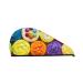 Brightly Colored Cupcakes Microfiber Hair Towel Soft Super Absorbent Hair Towel Wrap for Women Coral Velvet Quick Dry Hair Cap for Long Curly and Thick Hair