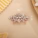 Chargances Crystal Bridal Hair Comb - Rose Gold Rhinestone Wedding Hair Clip - Buy Online on GoSupps.com