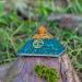 Handmade Blue Onyx Tree of Life Orgone Pyramid for Positive Energy and Balance - Infused with Crystals, Metal Shavings, and Resin for Healing - Buy Online on GoSupps.com