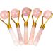 Massage Ball Jade Roller GuaSha Scraping Face-lift Tool Pink Crystal Energy Stone Back Relax Body Massager 1Pcs - Buy Online on GoSupps.com