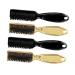 Frcolor 4 pieces Bartbrush mustache cleaning brush Travel Razor brush Neckhaarbrush hairdresser fading Brush hairdressing hair cloth Bart care brushes dust cloth man mix fiber wool