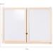 Premium Foldable Hanging Board - Magnetic Whiteboard & Lined Chalkboard in Natural Wood - Ideal for Home & Office - Buy Online on GoSupps.com
