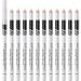 HiyyFloy Set of 12 white eyeliner pencils long-lasting waterproof professional pencils set of highly pigmented white eyeliner pens for inner corner highlighter for the