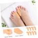 Silicone Toe Separator Set - 4 Pairs Thumb Protector for Big Toe Joint, Hallux Valgus, Hammer Toe - Portable Spacer with Silica Gel Skin Color - 7x3.5cm - Buy Online on GoSupps.com