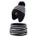 XIAOHAWANG Striped Winter Baby Beanie Knitted Hat Boys Girls Toddler Kids Warm Children Classic Beanie Hats 2-4 Years Navy(Hat+Scarf)