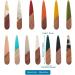 Beadthoven 26pcs Natural Wood Resin Teardrop Charms Earrings Pendants - Mixed Colors Statement Jewelry Making Findings - Buy Online on GoSupps.com