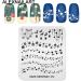 4-Piece Nail Art Stamp Stencils Set | Christmas Pattern Templates for Manicure Design | International Shipping - Buy Online on GoSupps.com