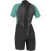 O'Neill Women's Reactor-2 2mm Short Sleeve Spring Wetsuit 10 Black/Light Aqua - Buy Online on GoSupps.com