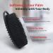Silicone Body Scrubber and Loofah Set - Exfoliating Body Scrub Brush for Shower - Men and Women - Gift for Dad - Black - Buy Online on GoSupps.com