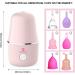 ROSA RUGOSA Menstrual Cup Steamer Kit - 2 Reusable Cups, Portable Wash Kit, High Temperature, Pink - Ideal for Women Travel - Buy Online on GoSupps.com