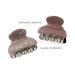 Brown Pink Nonslip Hair Claw Clips for Women and Girls - 12 Pack Durable Hair Claws for Thick and Thin Hair (CL131 I) - Buy Online on GoSupps.com