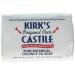 Kirk's 100% Premium Coconut Oil Gentle Castile Soap Original Fresh Scent 3 Bars 4 oz (113 g) Each