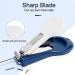 LuoshaPUCY 4-in-1 Baby Nail Clipper Kit - Baby Nail Care Set with Clippers, Scissors, File & Tweezer | Manicure Pedicure for Newborns, Infants, Toddlers, and Kids - Blue - Buy Online on GoSupps.com