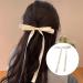 XIAHIOPT Ribbon Bow Hair Clip for Women Girl Kid Bowknot Hair Clip with Long Tail Tassels Hair Hair Clips Ribbon Ponytail Holder White bow ribbon - Buy Online on GoSupps.com
