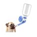 Andiker No-Drip Dog Water Dispenser Bottle-Dog Kennel Cage Water Dispenser Water Drinker Kettle for Pets can be Raised and Lowered Drinking Water Feeding Cage Water Bottle for Dogs Blue