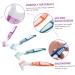Foytoki 4-Piece Prosthesis Toothbrush Set | Essential Cleaning Tools for Home Prosthesis Care - Buy Online on GoSupps.com
