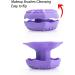 Buy Silicone Cute Shaped Makeup Brushes & Cleansing Bowl | Soft Cosmetic Brushes for Home & Salon Blue & Purple - Buy Online on GoSupps.com
