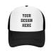 Custom Hat Your Design Here, Custom Hat Design Your Own Classic Mens Womens Trucker Hat Black One Size