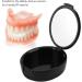 RXMORI Durable Prosthesis Case | Portable Storage Box for Artificial Teeth | Lightweight Prosthesis Cup for Seniors (Black) - Buy Online on GoSupps.com