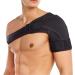 Flow fire Adjustable Shoulder Support Brace for Men and Women Shoulder Strap Support for Shoulder Relief Pain Rotator Cuff Support Fits Left and Right L-XL