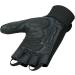 Leather Palm Wheelchair Gloves Half Fingers with Full Thumb Disability Mobility Gloves for Men and Women (Large Black) Large Black - Buy Online on GoSupps.com