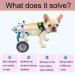 HeoBam Pet Wheelchair for Handicapped Hind Legs Small Dog Cat Doggie Two Wheels Adjustable Dog Wheelchair cart 7 Sizes for hind Legs Rehabilitation (S) - Buy Online on GoSupps.com