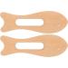 2 Pack Wooden Gua Sha Board - Fish Shape Beech Massage Tool for Arms Legs & Back - Safe & Polished Smoothing Therapy - Buy Online on GoSupps.com